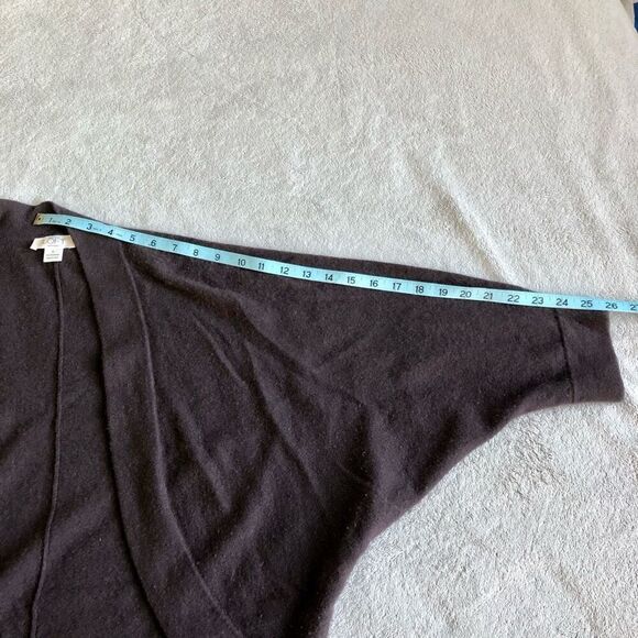 Anne Taylor Loft Cashmere Dolman Sleeved Cocoon Shrug Cardigan - Picture 8 of 11